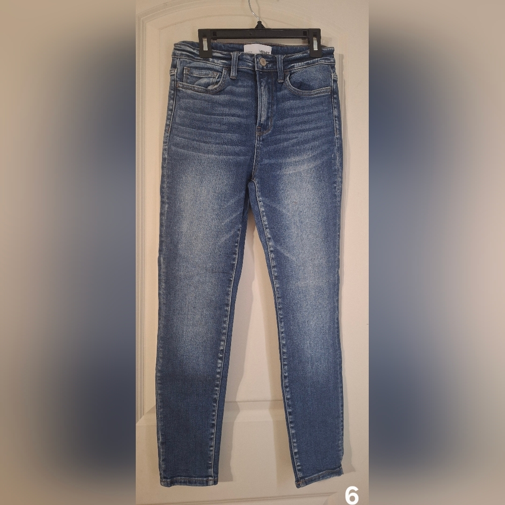 Vervet By Flying Monkey High Rise Classic Blue Denim Skinny Jeans Sz 26‎ Casual
